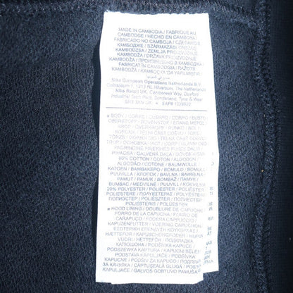 Nike Mens Black Full Zip Hoodie Medium Fleece Sweatshirt