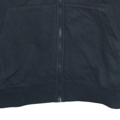 Nike Mens Black Full Zip Hoodie Medium Fleece Sweatshirt