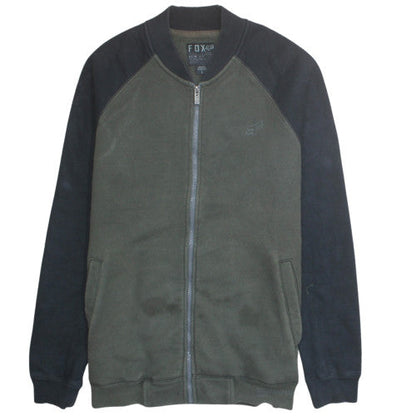 Fox Men's Green Slim Fit Full Zip Activewear Jacket L
