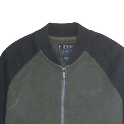 Fox Men's Green Slim Fit Full Zip Activewear Jacket L