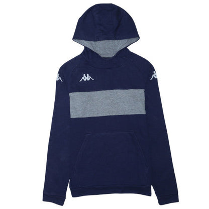 Kappa Boys Navy Blue & Grey Pullover Hoodie 14 Years Regular Fit