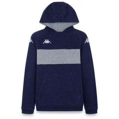 Kappa Boys Navy Blue & Grey Pullover Hoodie 14 Years Regular Fit