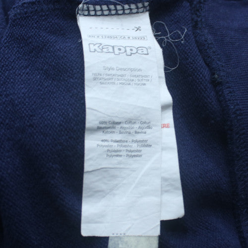 Kappa Boys Navy Blue & Grey Pullover Hoodie 14 Years Regular Fit