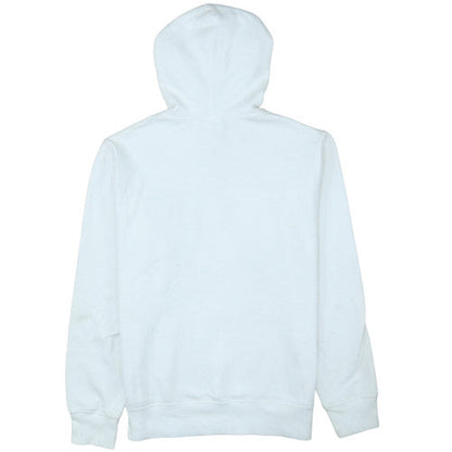 New Balance Mens White M Pullover Hoodie Logo Fleece Sportswear
