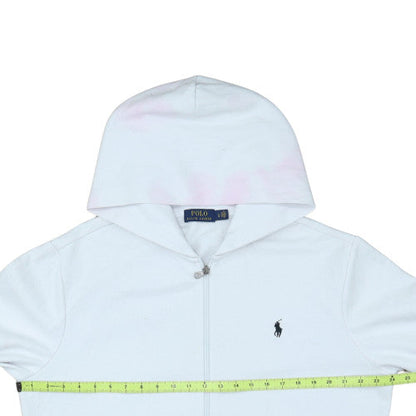 Polo Ralph Lauren Men's White Full Zip Hoodie Size L