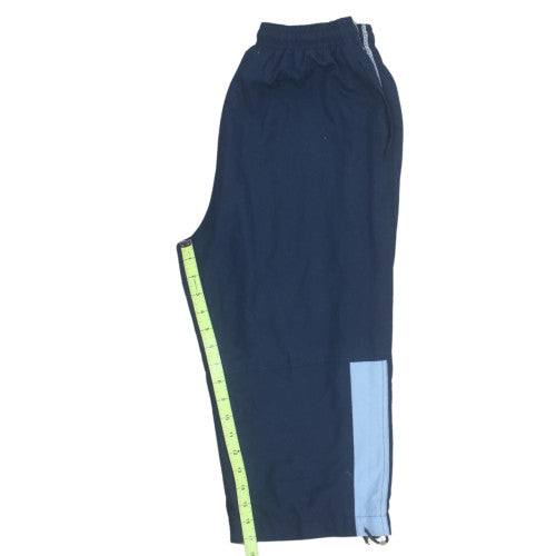 Reebok Boys Navy Blue Track Pants Size M Elastic Waist Classic Style
