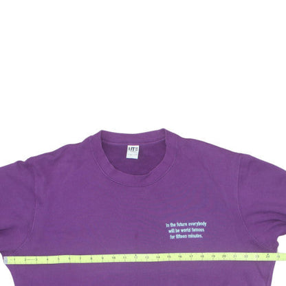 Uniqlo Men’s Purple Andy Warhol Graphic Print Sweatshirt L