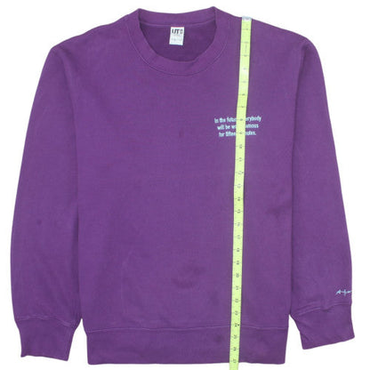 Uniqlo Men’s Purple Andy Warhol Graphic Print Sweatshirt L