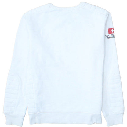 Ralph Lauren Polo Suisse White Teens L Pullover Sweatshirt