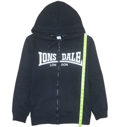 Lonsdale London Womens Black Full Zip Hoodie Size 10