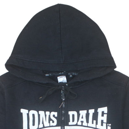 Lonsdale London Womens Black Full Zip Hoodie Size 10
