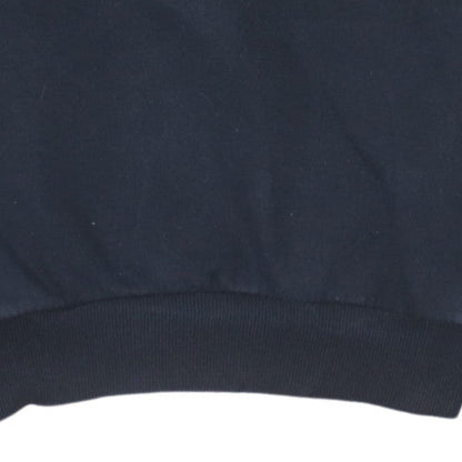 Ellesse Womens Black Cropped Pullover Hoodie UK 8 Cotton Blend