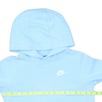 Nike Boys Blue Pullover Hoodie Fleece Regular Fit L 147-158cm