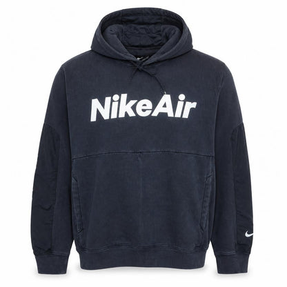 Nike Air Men's Black Pullover Hoodie L Fleece Logo Sportswear