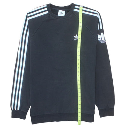 Adidas Men's Black Crew Neck Pullover Sweatshirt Size M