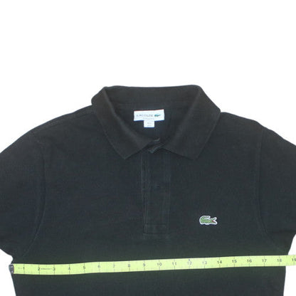 Lacoste Men's Black Classic Fit Cotton Polo Shirt Size S