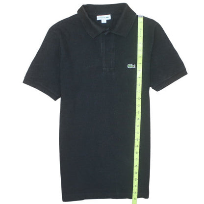 Lacoste Men's Black Classic Fit Cotton Polo Shirt Size S