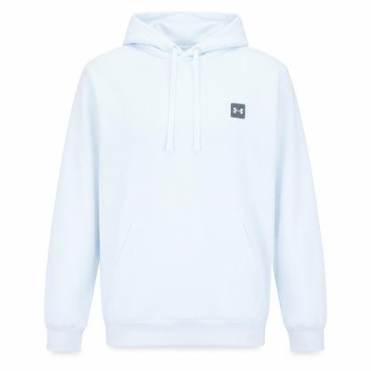 Under Armour Mens White Pullover Hoodie L Relaxed Fit ColdGear