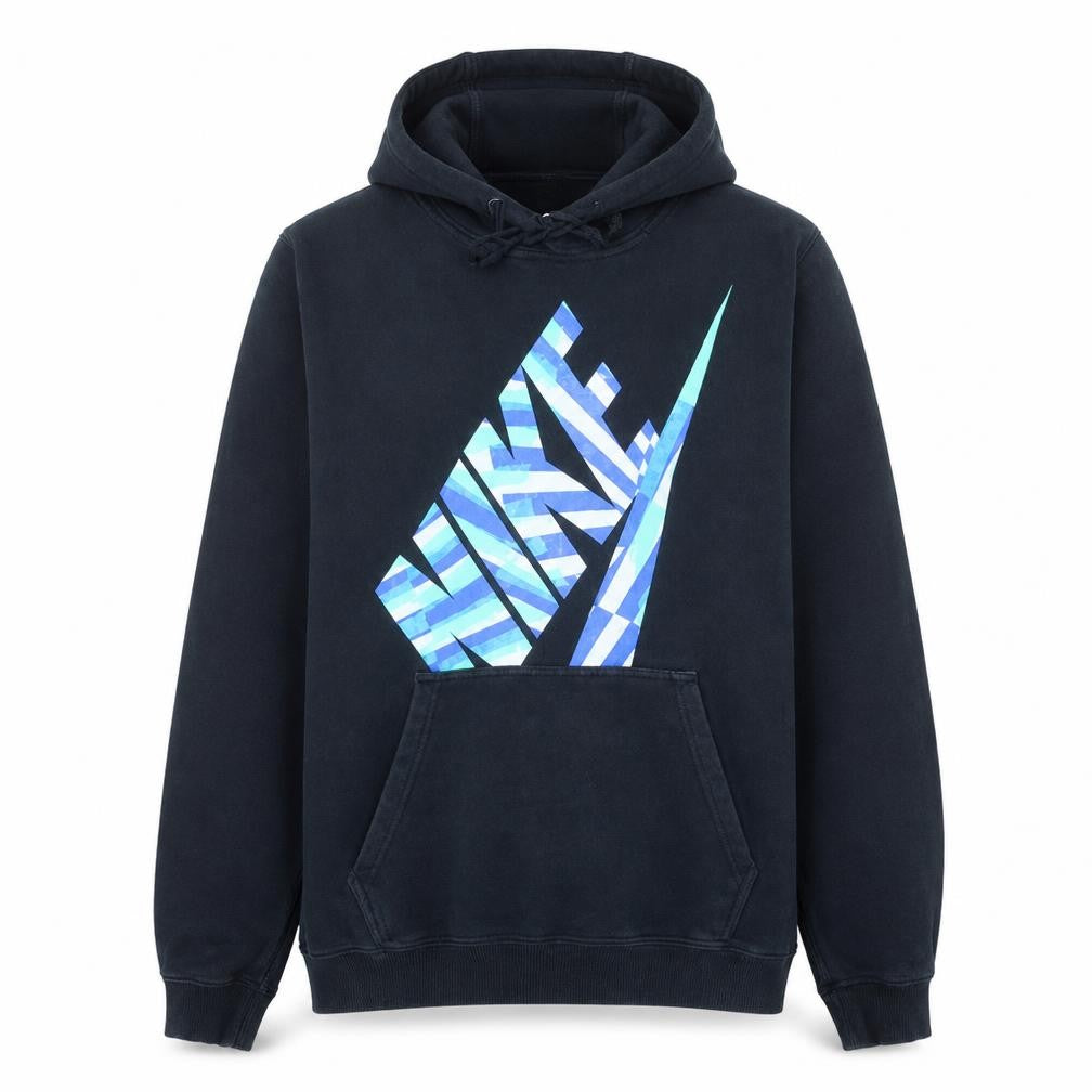 Nike Men's Black Pullover Hoodie M Graphic Sport Fleece