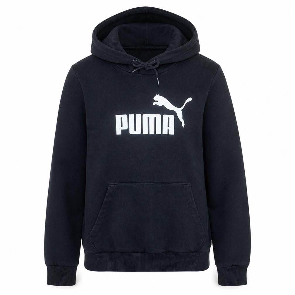 Puma Womens Black Pullover Hoodie Size M Hooded Sweatshirt