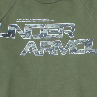 Under Armour Men's Green Pullover Graphic Sweatshirt M