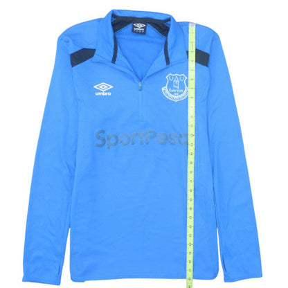 Umbro Mens Blue Everton 1/4 Zip Sports Sweatshirt Size L