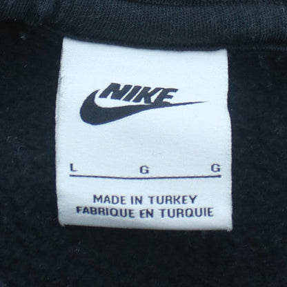Nike Mens Black Crew Neck Sweatshirt L Graphic Print Pullover