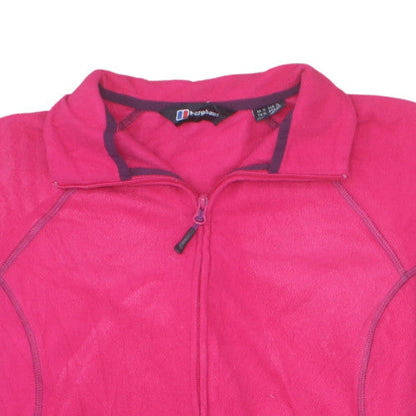 Berghaus Womens Pink Fleece Full Zip Jacket Size 12