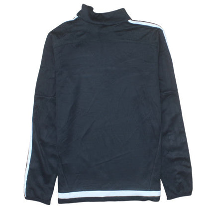 Adidas Boys Black 13-14 Years 1/4 Zip Sports Pullover Sweatshirt