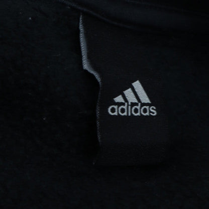 Adidas Mens Black Crew Neck Sweatshirt Regular Fit M Sports Pullover