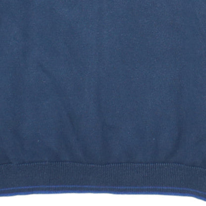 Hugo Boss Men's Blue Cotton Blend Crew Neck Pullover Jumper M
