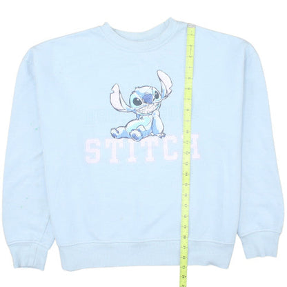 Primark Women Light Blue Stitch Sweatshirt Size 12/14 Pullover