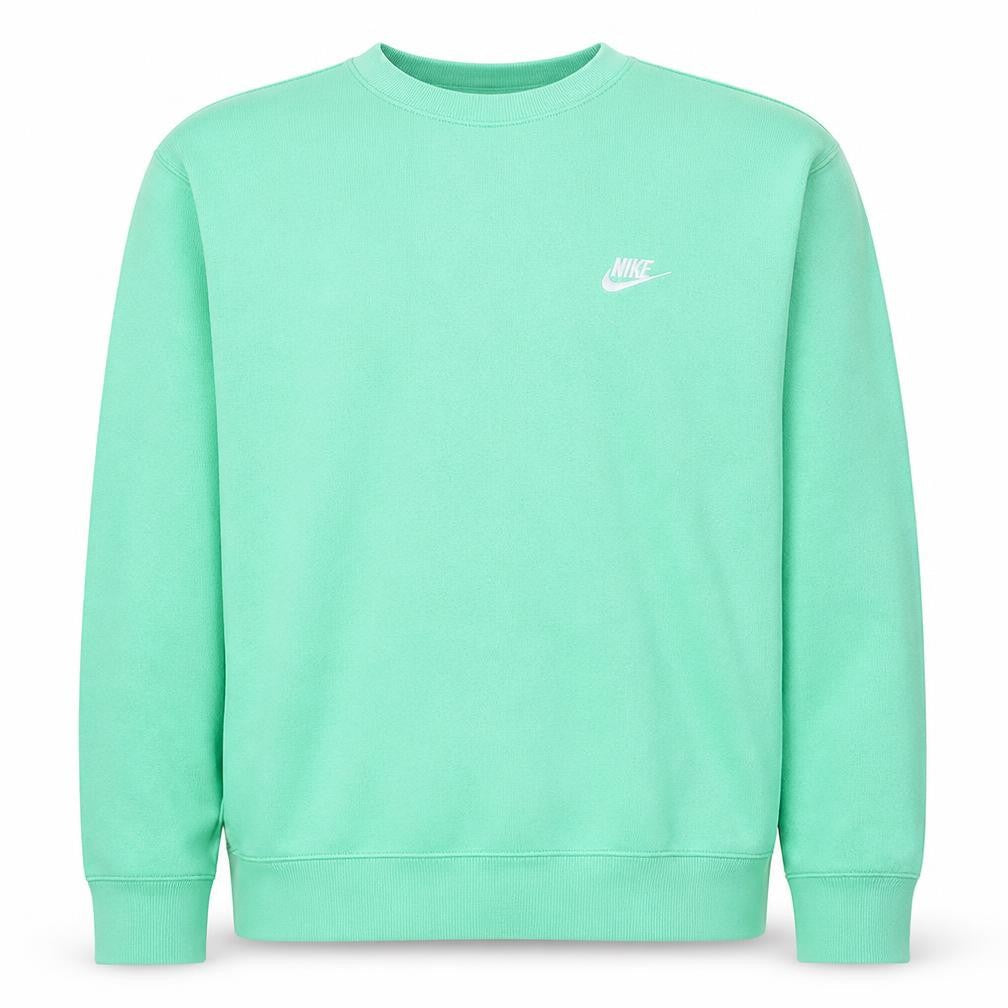 Nike Men's Green Crew Neck Fleece Pullover Sweatshirt M