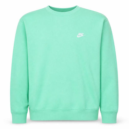 Nike Men's Green Crew Neck Fleece Pullover Sweatshirt M