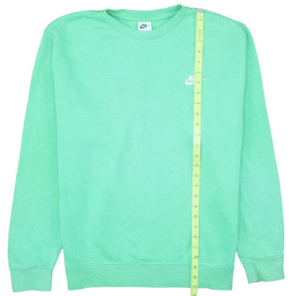 Nike Men's Green Crew Neck Fleece Pullover Sweatshirt M