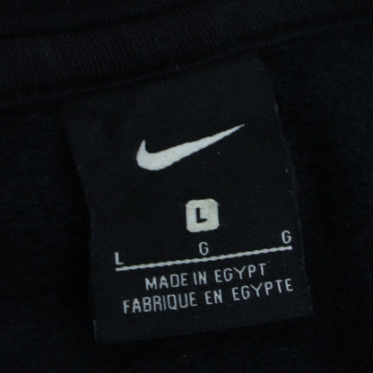 Nike Men's Black Full Zip Hoodie L Swansea University Logo
