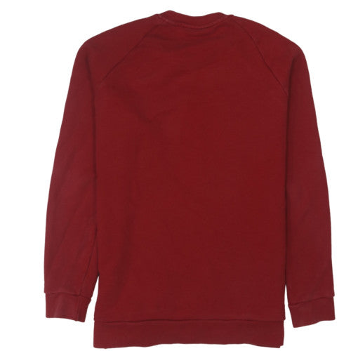 Adidas Men Red 2XL Pullover Crew Neck Sweatshirt Sports Logo