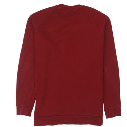 Adidas Men Red 2XL Pullover Crew Neck Sweatshirt Sports Logo