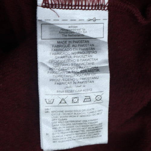 Adidas Men's Red Pullover Hoodie XS Sportswear Fleece