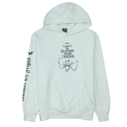 Disney at Primark Men’s White Jack Skellington Christmas Hoodie L