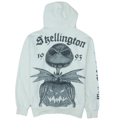 Disney at Primark Men’s White Jack Skellington Christmas Hoodie L