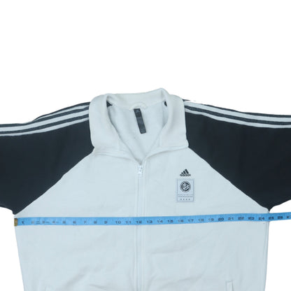 Adidas Men's White XL Full Zip Sports Sweatshirt