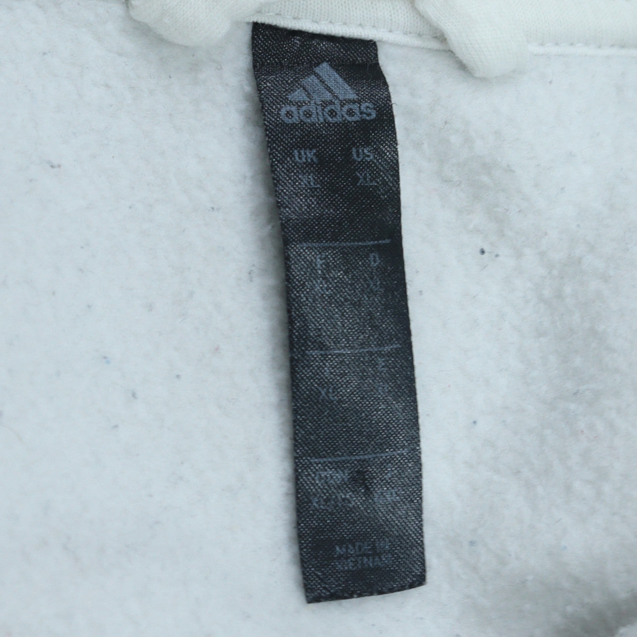 Adidas Men's White XL Full Zip Sports Sweatshirt
