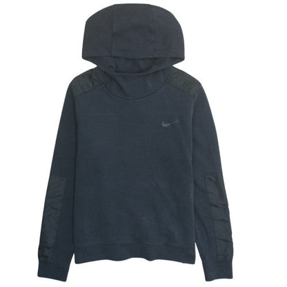 Nike Men's Black Pullover Hoodie S Regular Cotton Knit Sportswear