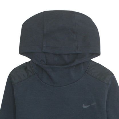 Nike Men's Black Pullover Hoodie S Regular Cotton Knit Sportswear