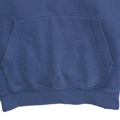 Nike Men's Blue Pullover Fleece Hoodie M Embroidered Logo