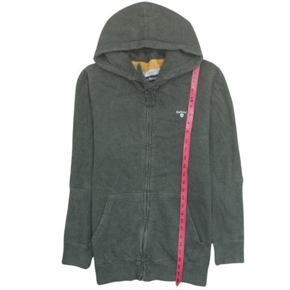 Barbour Men's Green Full Zip Hoodie XL Fleece Casual Sweatshirt