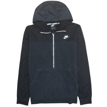 Nike Mens Black XL 1/2 Zip Hoodie Sweatshirt Pullover
