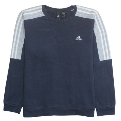 Adidas Men’s Blue Crew Neck Pullover Sweatshirt Size M