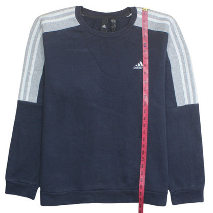 Adidas Men’s Blue Crew Neck Pullover Sweatshirt Size M
